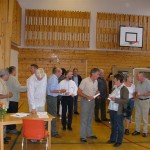 Publikum under Hesjevoll-utstillinga